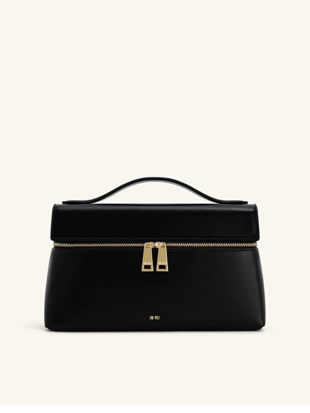 JW PEI Black Crossbody top handle Bag with GHW